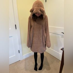 Cute Teddy Bear Hooded Dress